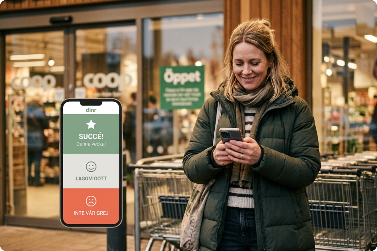 Trött i mataffären